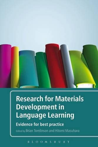 Research For Materials Development In Language Learning Evidence For Best Practice Brian Tomlinson