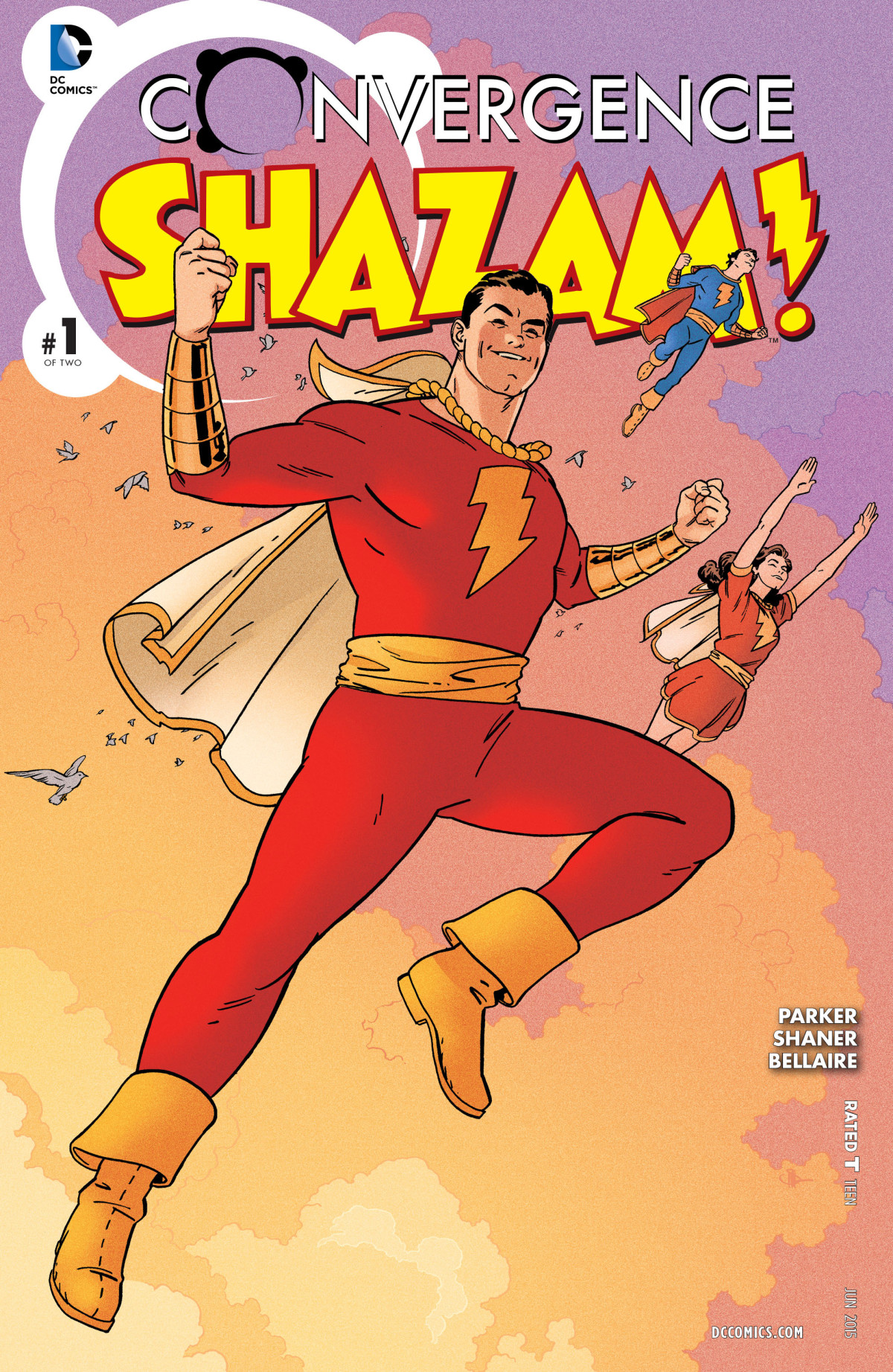 Convergence Shazam 1 2015 Jeff Parker Evan Shaner Cover Art