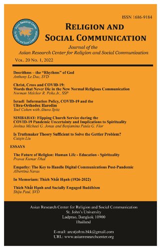 Religion And Social Communication Vol 20 No 1 2022 1st Edition Anthony Le Duc