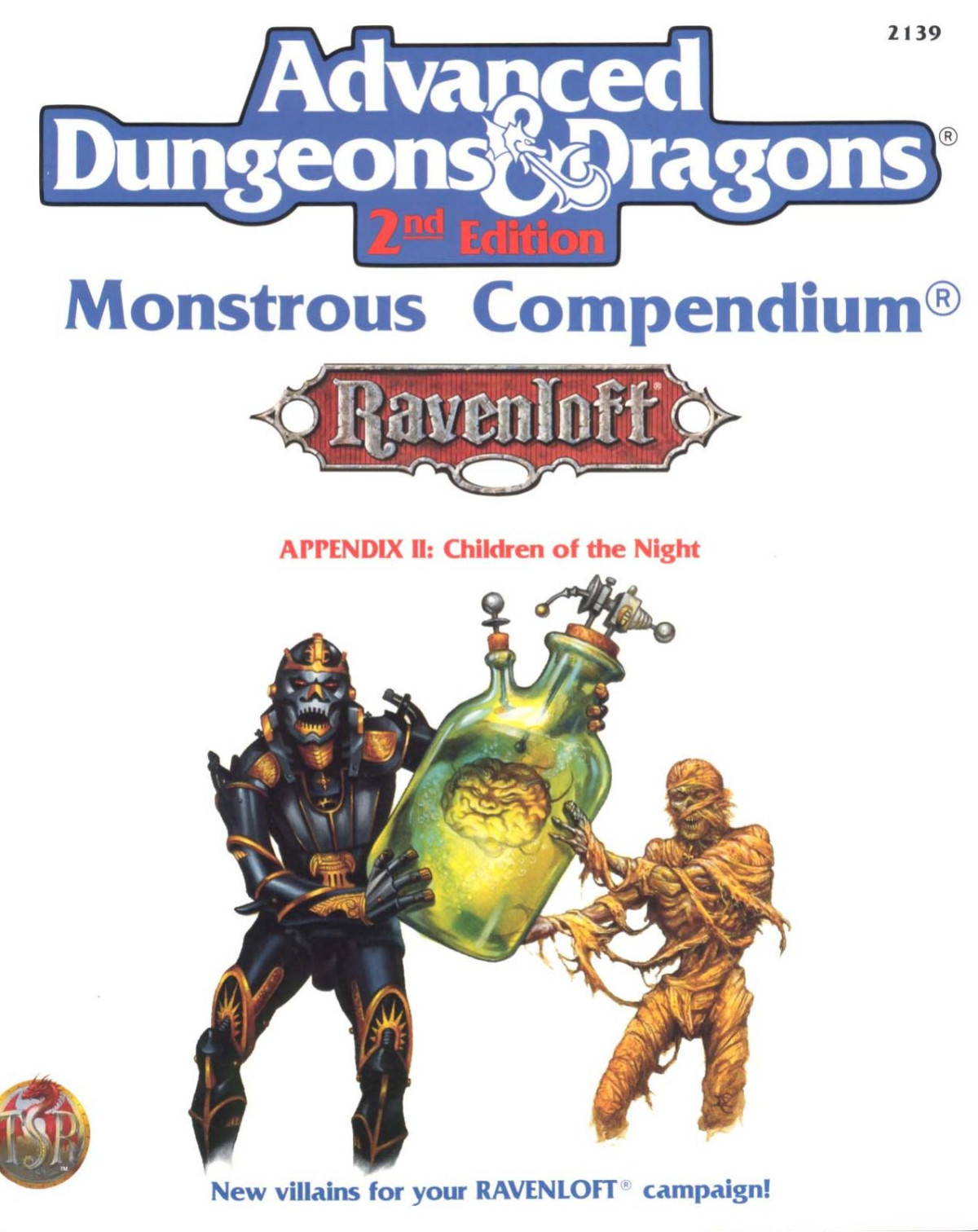 Monstrous Compendium Ravenloft Appendix Iichildren Of The Night 2nd Edition William W Connors