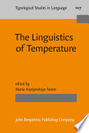 The Linguistics Of Temperature Maria Koptjevskajatamm