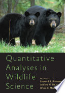 Quantitative Analyses In Wildlife Science Leonard A Brennan