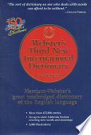 Websters Third New International Dictionary Of The English Language Unabridged Intro Only Noah Webster