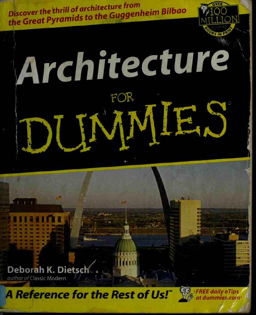 Architecture For Dummies 1st Edition Deborah Dietsch
