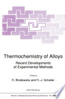 Thermochemistry Of Alloys H Brodowsky Hj Schaller