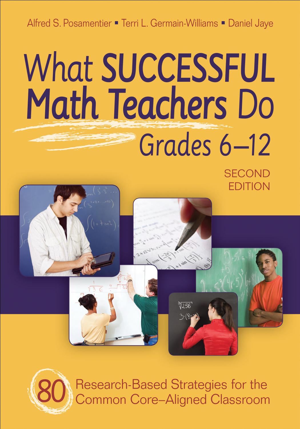 What Successful Math Teachers Do Grades 612 2nd Edition Alfred S Posamentier