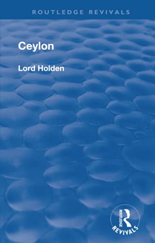 Ceylon Reprint 1939 Lord Holden