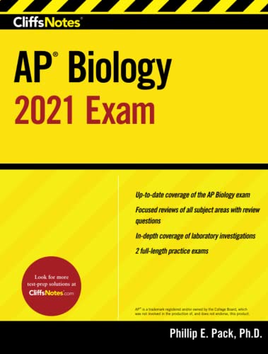 Cliffsnotes Ap Biology 2021 Exam Phillip E Pack Phd
