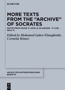More Texts From The Archive Of Socrates Papyri From House 17 Level B And Other Locations In Karanis P Cair Mich Iii Mohamed Gaber Elmaghrabi