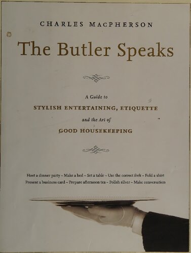 The Butler Speaks Charles Macpherson