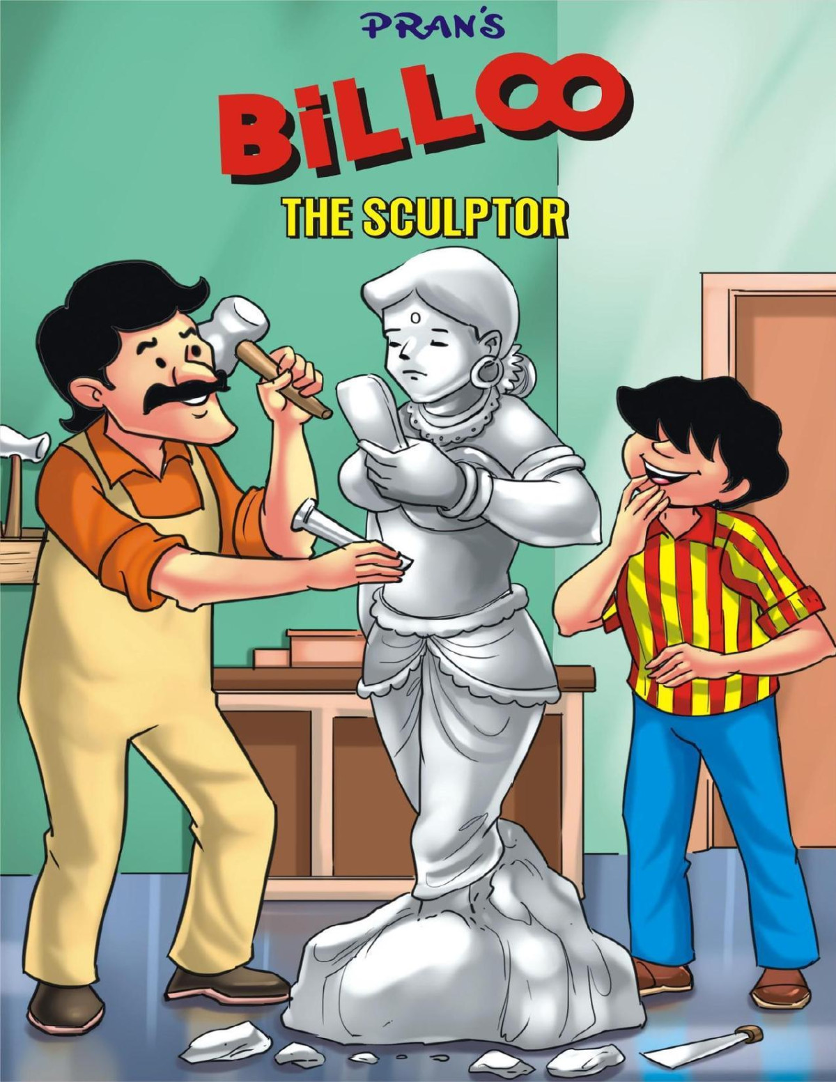 Billoo And The Sculpture Billoo Comics Pran Kumar Sharma Pran Kumar Sharma