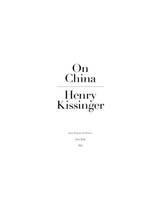 On China Henry Kissinger