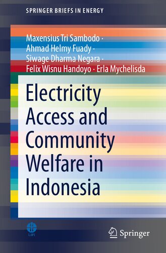 Electricity Access And Community Welfare In Indonesia 1st Edition Ahmad Helmy Fuady Felix Wisnu Handoyo Erla Mychelisda Maxensius Tri Sambodo Siwage Dharma Negara Maxensius Tri Sambodo