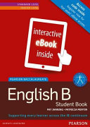 English B Standard Level Higher Level For The Ib Diploma Etext Access Code Card Pearson Baccalaureate Pat Janning