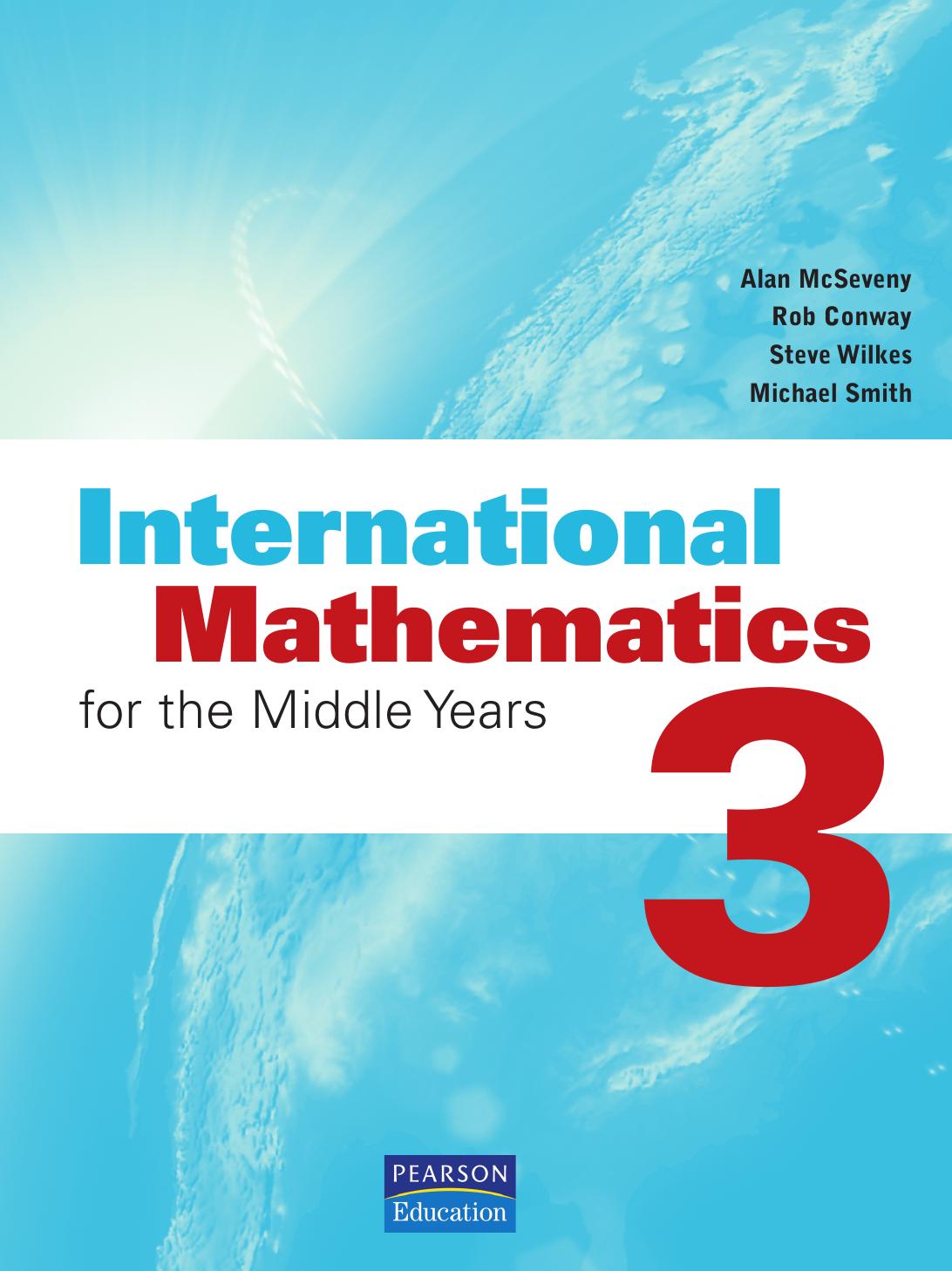 International Mathematics For The Middle Years 3 Alan Mcseveny