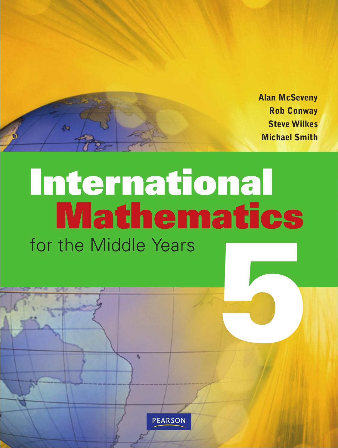 International Mathematics For The Middle Years 5 Alan Mcseveny