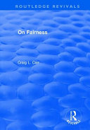 On Fairness Craig L Carr