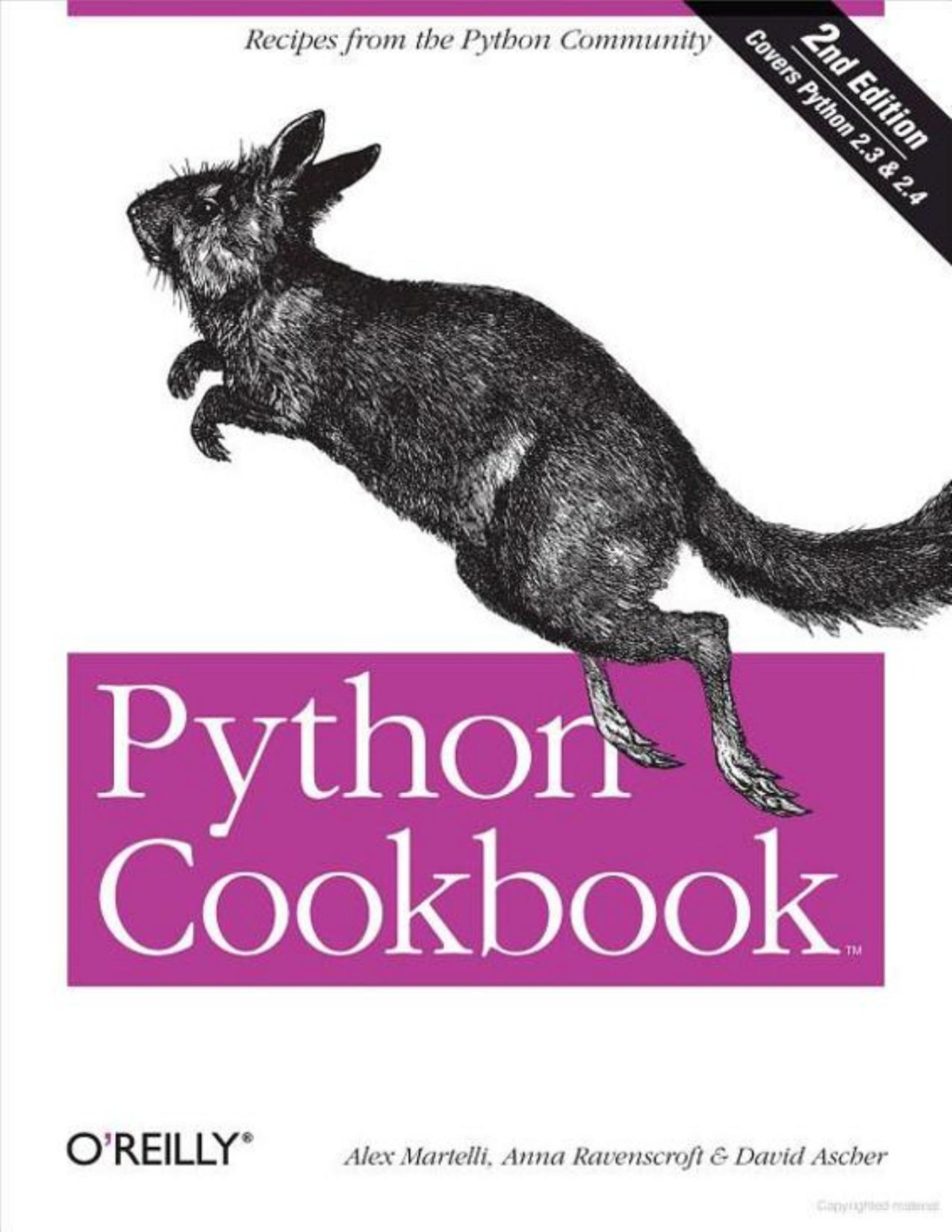 Python Cookbook Alex Martelli Anna Martelli Ravenscroft David Ascher