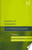 Freedom Of Information Richard A Chapman Michael Hunt