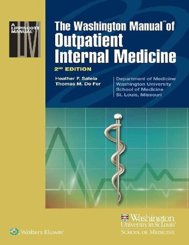 The Washington Manual Of Outpatient Internal Medicine 2nd Edition Heather F Sateia