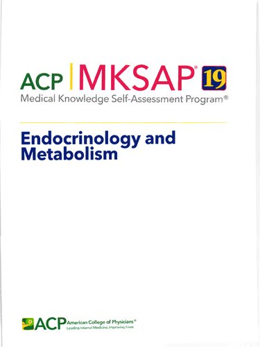 Mksap 19 Endocrinology And Metabolism Acp