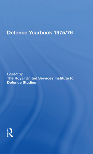 Defence Yearbook 197576 Royal United Services Institute For Defence Studies Editors