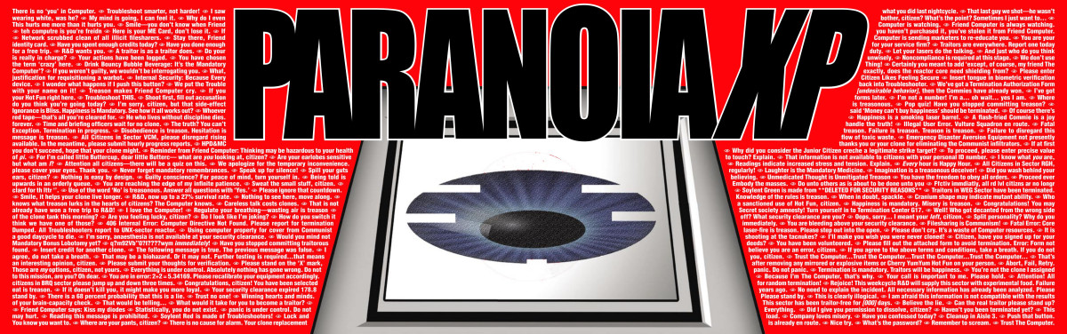 Paranoia Xp Game Master Screen Mongoose Publishing
