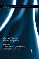 Gender Equality In A Global Perspective 1st Edition Taylor Francis Group