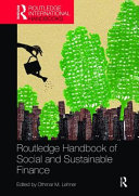 Routledge Handbook Of Social And Sustainable Finance 1st Edition Othmar M Lehner