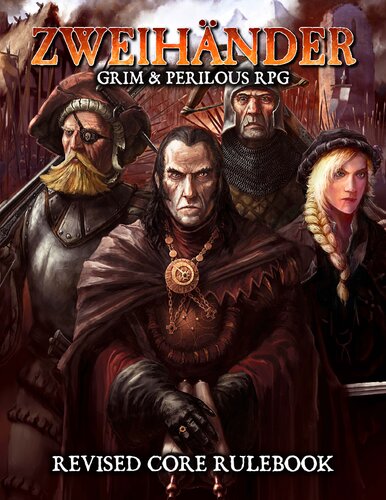 Zweihnder Grim Perilous Rpg Revised Core Rulebook Second Print Edition Hardback Daniel D Fox