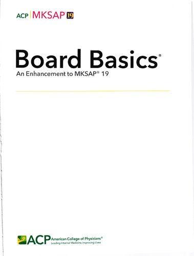Board Basics An Enhancement To Mksap 19 Patrick Craig Alguire Editor