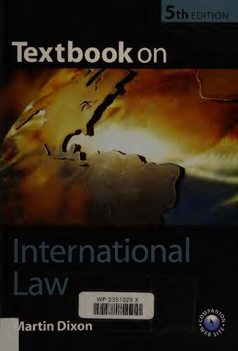 Textbook On International Law 5th Edition Martin Dixon
