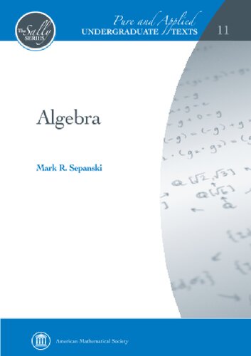 Algebra Groups Rings Polynomials And Fields 1st Edition Mark R Sepanski