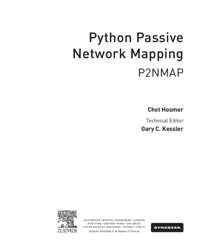 Python Passive Network Mapping P2nmap Chet Hosmer