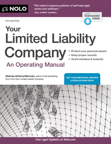 Your Limited Liability Company An Operating Manual 9th Edition 9th Edition Anthony Mancuso