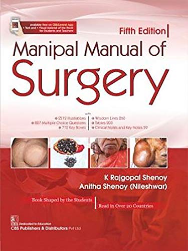 Manipal Manual Of Surgery 5th Edition K Shenoy Rajgopal N Shenoy Anitha