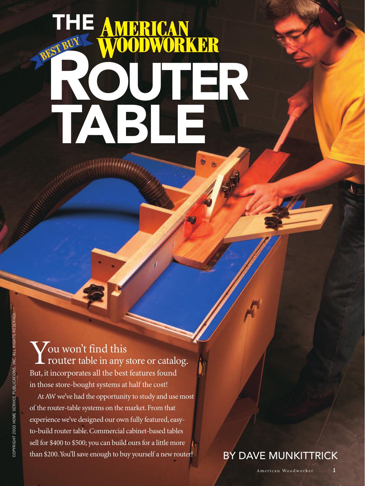 American Woodworker Router Table Popular Woodworking