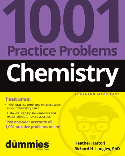 Chemistry 1001 Practice Problems For Dummies Heather Hattori