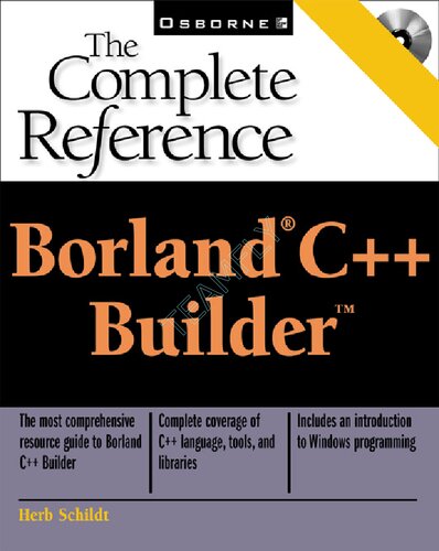 Borland C Builder The Complete Reference Herbert Schildt Gregory L Guntle