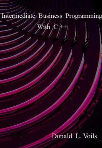 Intermediate Business Programming With C Don Voils