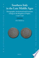 Southern Italy In The Late Middle Ages Eleni Sakellariou
