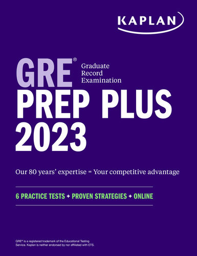 Gre Prep Plus 2023 6 Practice Tests Proven Strategies Online Kaplan Test Prep