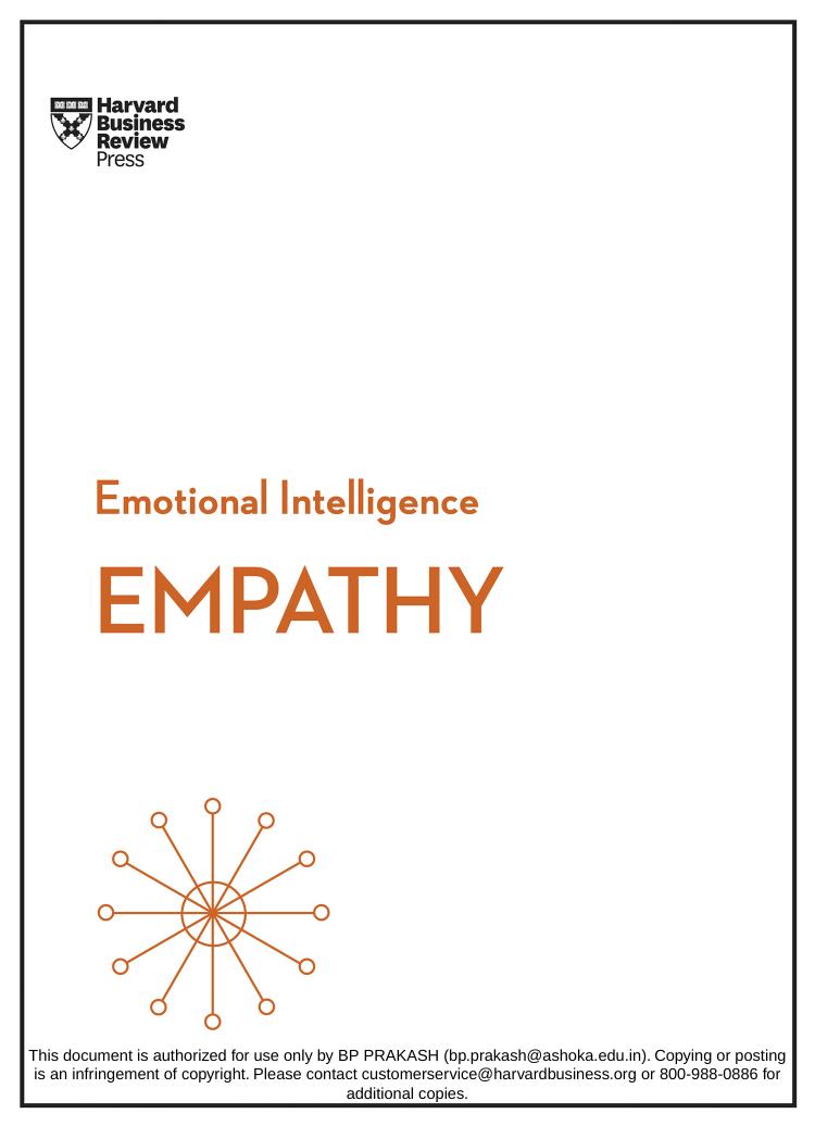 Hbr Emotional Intelligence Series Empathy 1st Harvard Business Review