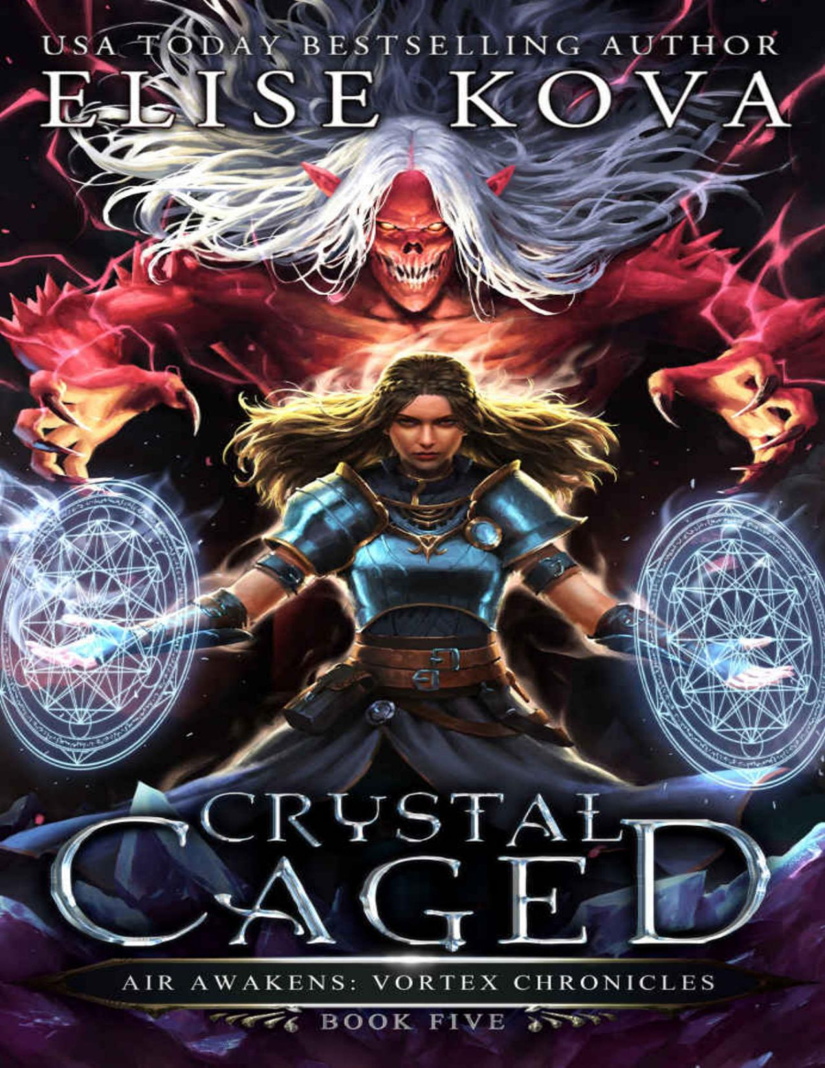 Crystal Caged Air Awakens Vortex Chronicles Book 5 Elise Kova