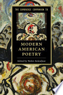 The Cambridge Companion To Modern American Poetry Walter Kalaidjian