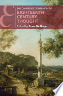 The Cambridge Companion To Eighteenthcentury Thought Frans De Bruyn