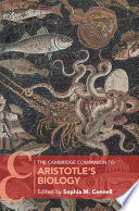 The Cambridge Companion To Aristotles Biology Sophia M Connell