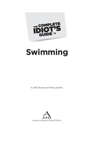 The Complete Idiots Guide To Swimming Mike Bottom Nathan Jendrick