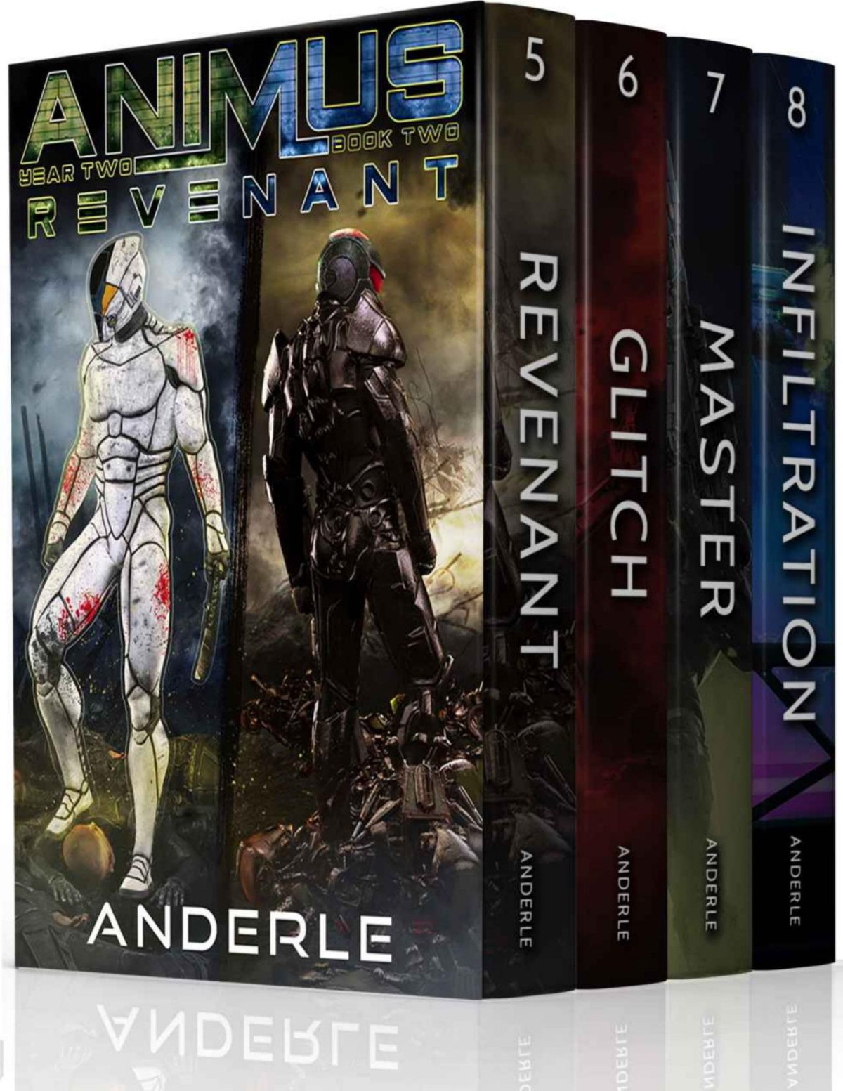 Animus Boxed Set 2 Books 58 Revenant Glitch Master Infiltration Joshua Anderle Michael Anderle