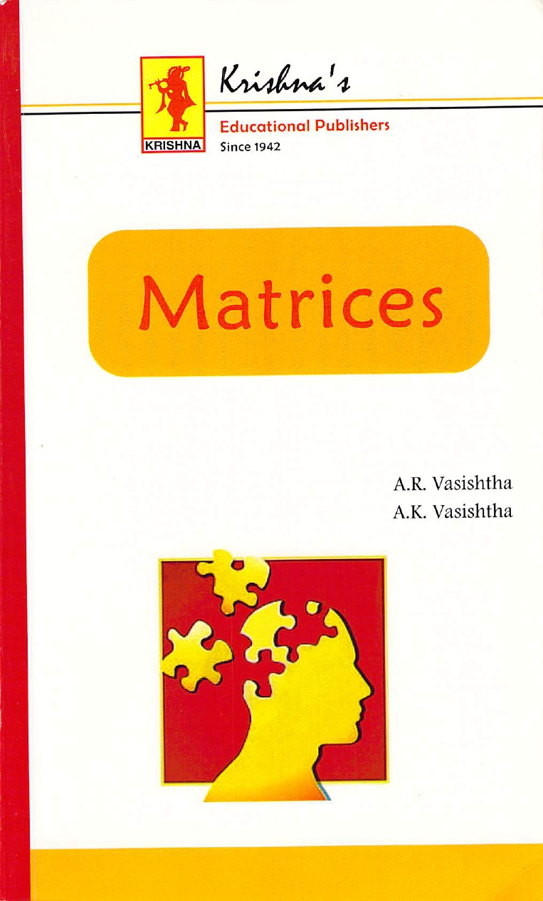 Matrices 50th Edition Ar Vasishtha Ak Vasishtha